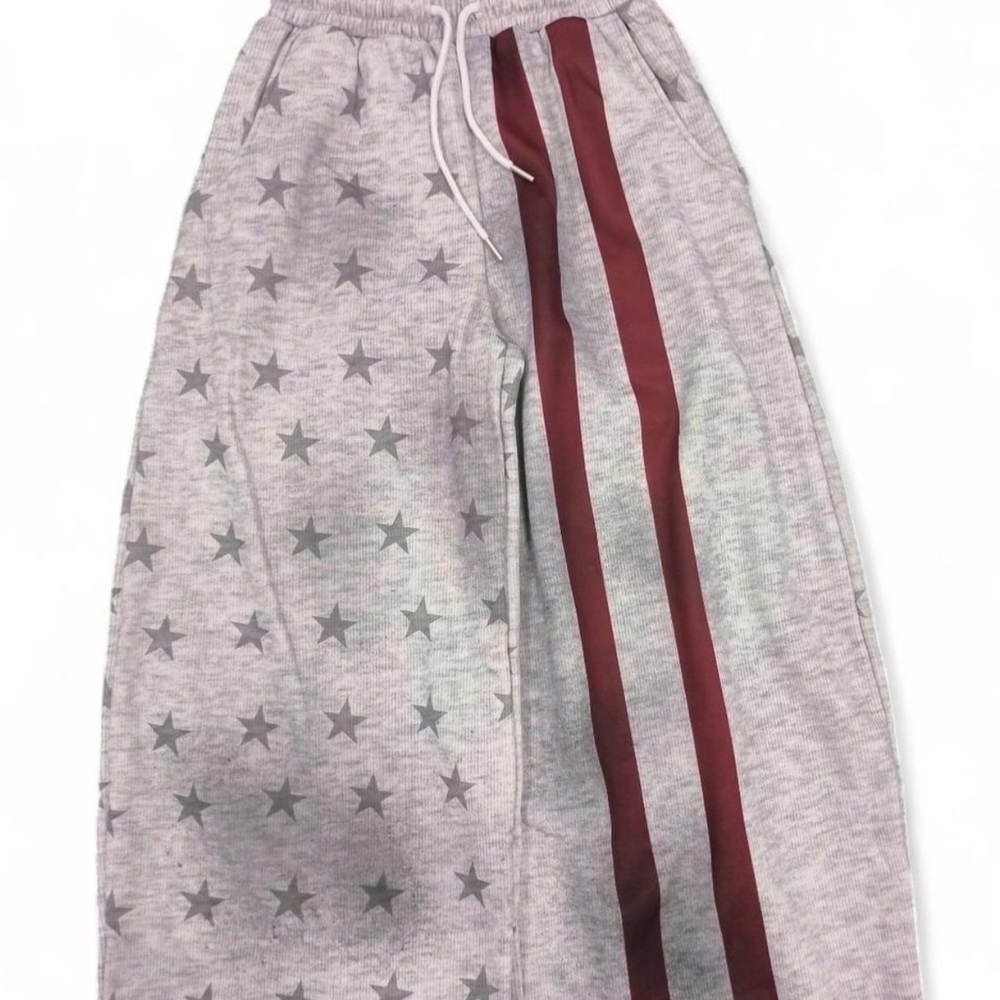 American Eagle Outfitters Gray and Red Sweatpants